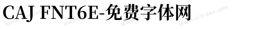CAJ FNT6E字体转换